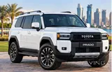 2026 Toyota Prado 4X4 SUV for Rent - Black, 7 Seats